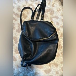 Hobo Black Leather Backpack